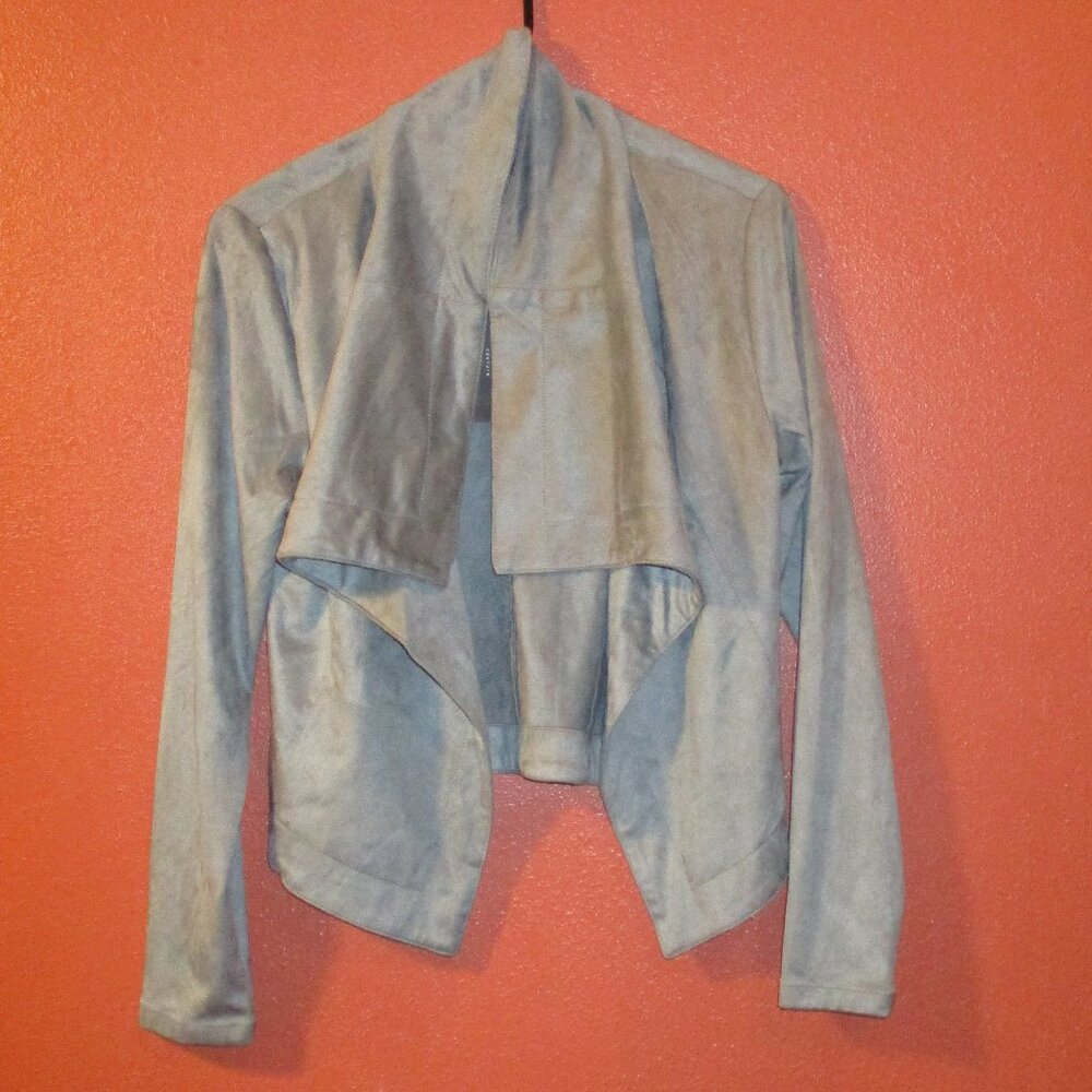 Romeo Juliet Couture Sweater NEW Woman Medium Gray Long Sleeve Cardigan Sweater